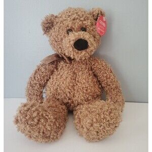 GUND Brown Matrix 41347 Baily Stuffed Plush Curly Fur Teddy Bear Tag On 13 IN
